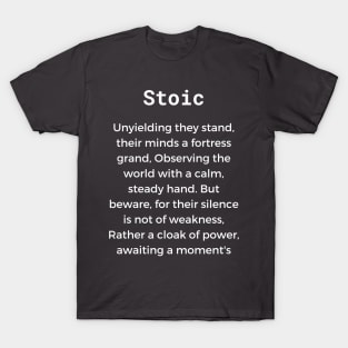 Stoic Man Successful Motivation Hustle T-Shirt